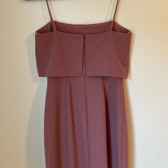 **WAYF The Dominic Sleeveless Popover Trumpet Skirt Bridesmaid Gown | Women's - Picture 3 of 7